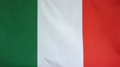 Italy Flag Real Fabric Close Up 4K
