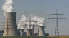 Power Plant With Huge Cooling Towers