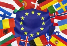 Concept  Europeen Flag and Countries without UK
