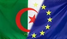 European Flag merged with Flag of Algeria