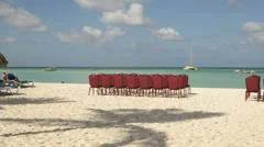 Time Lapse Setting Of Chairs On A Beach