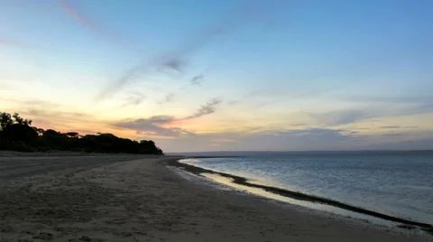 Timelapse Sunset At The Beach