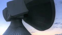 Time Lapse Sunrise Over Satellite Station