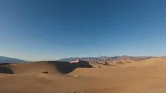 4K Timelapse Wide Angle Sand Dunes Sunset