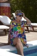 Woman Basking Herself