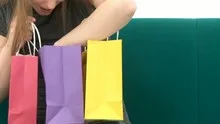 Beautiful Woman with shopping bags
