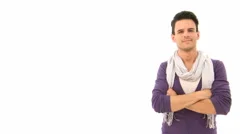 Attractive Man Smiling In Leisure Clothing