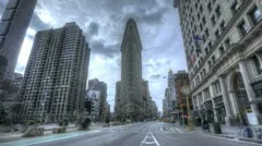 Hdr Timelapse Crossing At Flatiron Building