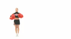 Cheerleader Showing Cartwheel