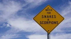 4K Time Lapse Zoom Out Snake Warning