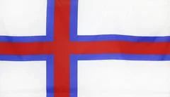 Faroe Islands Flag Real Fabric