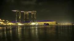 Singapore Marina Bay At Night
