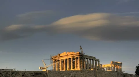 Timelapse Parthenon Acropolis