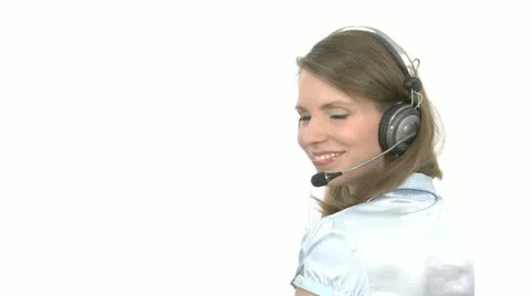 Smiling Callcenter Agent
