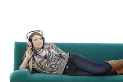 Woman Listening To Music