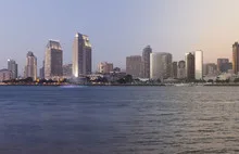 San Diego Skyline sunset to twilight