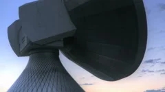 Time Lapse Sunrise Over Satellite Station