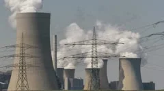 Power Plant With Huge Cooling Towers