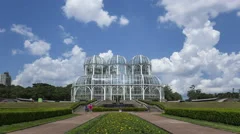 4K Time Lapse Wide Angle Curitiba Botanical Garden Jardim Botanico