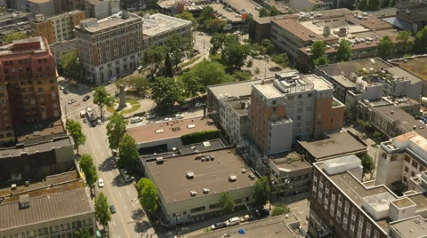 Aerial View Timelapse Vancouver, Canada