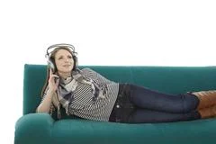Woman Listening To Music