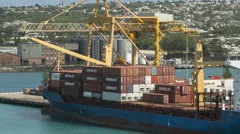 Timelapse Freighter Loaded In Barbados