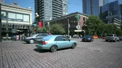 Damaged Car At Crossing