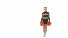 Cheerleader Raises Her Leg