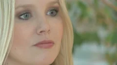 Close Up Face Beautiful Blonde