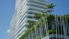 Miami Beach Skyscrapers With Ocean View