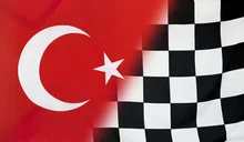 Winner Concept Turkey and checkered goal flag