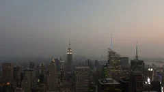 4K Timelapse Sunset Chicago Aerial
