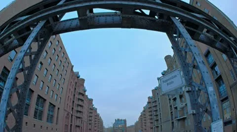 Fisheye Timelapse Speicherstadt Hamburg
