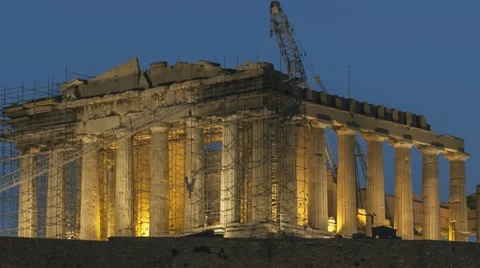 Timelapse Parthenon Acropolis