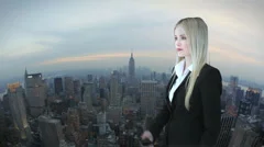 Woman Is Beamed Away With Alpha Matte