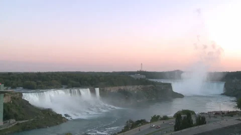 Niagara Falls At Sunrise