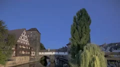 Timelapse Nuernberg Charles Bridge View