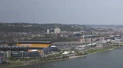 Pittsburgh Skyline Timelapse Pan Shot
