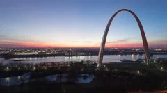 4K Time Lapse St Louis Gateway Arch Park View