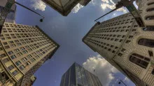 4K Time lapse HDR Cincinnati skyscraper