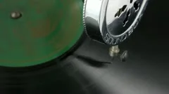 Vintage Gramophone Playing A Record