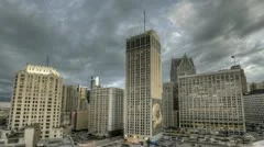 Detroit Downtown Sunset