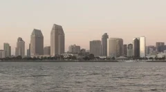 4K Time Lapse San Diego Skyline Sunset