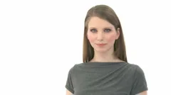 Two Thumbs Up From Attractive Woman