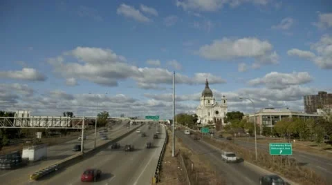 Timelapse Traffic On Highway I94