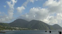Clouds Over Hills On Dominica Roseau