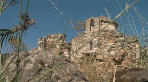 Historic Scenery With Ruins In Naxos, Greece
