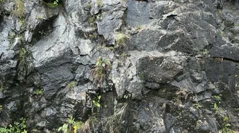 Water At Stone Wall