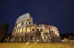 Colosseum In Rome, Italy During Sunset