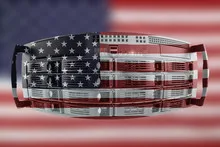 Server Country Concept with Flag of USA